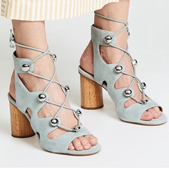 NIB Rebecca Minkoff Adiv Ghillie Cage Sandals - Picture 5 of 13